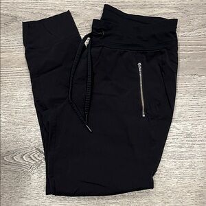 Athleta Women’s Black Joggers with Zipper Detail